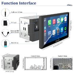 Autoradio 9 pouces sans fil Double Din avec écran tactile Apple CarPlay Caméra