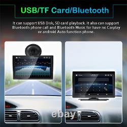 Autoradio de voiture Apple CarPlay sans fil portable MP5 Bluetooth à écran tactile de 9 pouces avec caméra