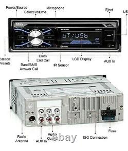 BOSS AUDIO 508UAB Autoradio Multimédia Bluetooth avec lecteur CD MP3 AM FM et télécommande sans fil