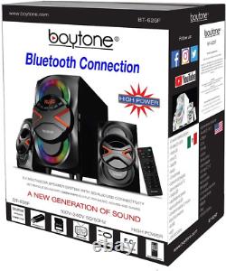 BT-626F, Système de haut-parleurs audio domestique Bluetooth 2.1 puissant, avec radio FM