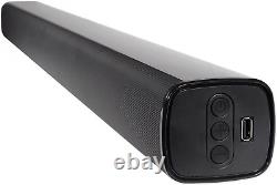 Barre de son ROCKBAR 40 400W avec subwoofer sans fil/Bluetooth/HDMI/Optique, noir