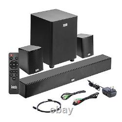 Barre de son de cinéma maison Acoustic Audio 5.1 Surround Sound avec Bluetooth, RCA