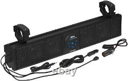 Barre de son marine BOSS Audio BRT26A 26 ATV UTV avec amplification Bluetooth RGB et pince en C