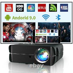 Blue-tooth Android9.0 Projecteur Sans Fil Led Réunion Game Movie Av Zoom Hd