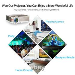 Blue-tooth Android 6.0 Projecteur Sans Fil Home Theater Led Party Hdmi Miracast