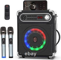 Bluetooth Portable Boombox Waterproof Microphone Sans Fil 2 X Speaker Remote