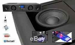 Bluetooth Pyle Tv Soundbar Son Surround 3d Système De Haut-parleurs Usb / Sd Aux Télécommande Fm