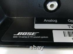 Bose Solo 10 Série II Tv Sound System Wireless Speaker Bluetooth Avec Télécommande
