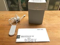 Bose Soundtouch 10 Haut-parleur Sans Fil Blanc Incl. À Distance (état Neuf)