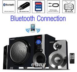 Boytone Bt-215fd, Puissant Système De Haut-parleur Bluetooth Sans Fil 55 W, Radio Fm