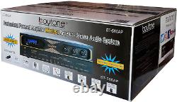 Boytone Bt-560ap Amplificateur De Puissance Stéréo Bluetooth Sans Fil À 4 Canaux 3000w Pmpo