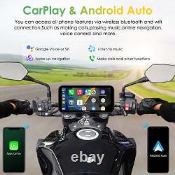 Carpuride W603 Stéréo Moto Sans Fil Carplay Android Auto Avec Caméras Doubles HD 1080P