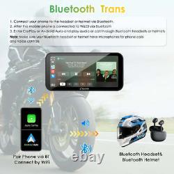 Carpuride W603 Stéréo Moto Sans Fil Carplay Android Auto Avec Caméras Doubles HD 1080P