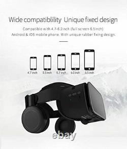 Casque 3d Virtual Reality Vr Avec Bluetooth À Distance Sans Fil, Lunettes Vr Pour Mov