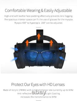 Casque 3d Virtual Reality Vr Avec Bluetooth À Distance Sans Fil, Noir
