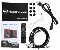 De Rockville Pro Karaoke Machine System Withbluetooth + Led + De (2) Sans Fil À Distance + Mics