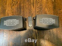 Deux! (paire) Haut-parleur Sans Fil Soundtouch 10 Bose Utilisé + Nouvelle Télécommande