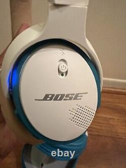 Écouteurs supra-auriculaires Bose Soundlink avec câble Aux et étui Teal/Blanc testé