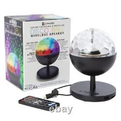 Enceinte Bluetooth avec lumière de scène à LED RGB, stroboscope, lampe de bal disco DJ avec télécommande