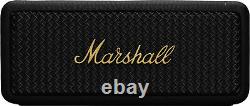 Enceinte Bluetooth portable rechargeable étanche Marshall Emberton noir/laiton