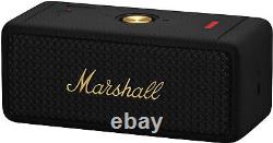 Enceinte Bluetooth portable rechargeable étanche Marshall Emberton noir/laiton