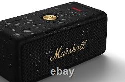 Enceinte Bluetooth portable rechargeable étanche Marshall Emberton noir/laiton