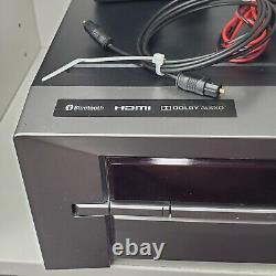 Ensemble de haut-parleurs de récepteur Home Theater Bluetooth Blackweb BWA18SB003, avec télécommande, testé.