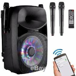 Frisby Fs-4065pa Système De Sonorisation Bluetooth Karaoké Avec Télécommande Et 2x Micro Sans Fil