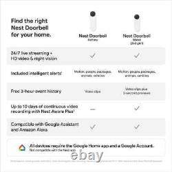 Google Nest Doorbell (Câblé, 2e Génération) Ivy GA03697-US