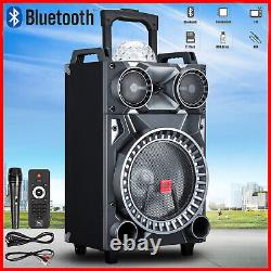 Haut-parleur Bluetooth Rechargeable 3000w 12 Woofer Party Fm Karaok Dj Led+mic Remote