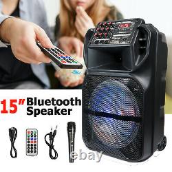Haut-parleur Bluetooth Sans Fil Fm Aux Avec Microphone Et Télécommande