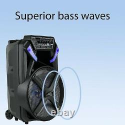 Haut-parleur Bluetooth Sans Fil Portable Heavy Bass Party Sound System Outdoor Loud