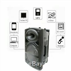 Haut-parleur Portable Bluetooth Système Pa 12 Télécommande Dj Haut-parleur 1500w Micro Sans Fil