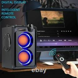 Haut-parleur Sans Fil 20w Radio Fm Portable À Distance Bluetooth Music Player