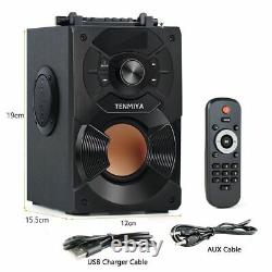 Haut-parleur Sans Fil Portable Fm Radio Aux Télécommande Stéréo Bluetooth Device