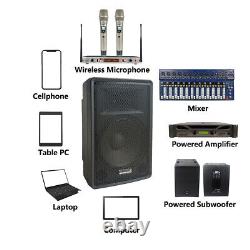Haut-parleur actif 15 Active Power PA Speaker Audio Stage DJ Speaker Stage TWS USB KTV Loudspeaker