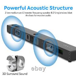 Haut-parleur de basses Bluetooth LED sans fil avec caisson de basses, karaoké et barre de son avec 2 micros sans fil