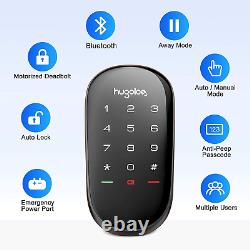 Hugolog Smart Lock, Contrôle À Distance Sans Fil De Deadbolt À Écran Tactile Et Bluetooth Et