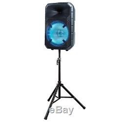 Ion Total Pa Max - Microphone De Système De Sonorisation Bluetooth De 500 Watts, Télécommande Sans Fil Sur Pied
