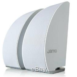 Jamo Ds5 40w 2pk Enceinte Sans Fil Bluetooth Avec Télécommande / Aux Pour Smartphones Blanc
