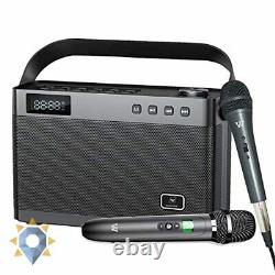 Karaoke Machine Microphone Sans Fil Bluetooth Haut-parleur Portable Télécommande