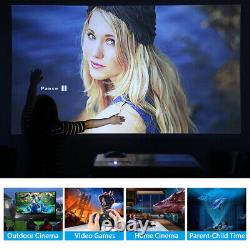 Led Android Blue-tooth Projector Accueil Hd 1080p Youtube Jeu Vidéo Cinéma