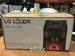 Lg Ok55 Loudr 500w Party Speaker System Karaoke Effets Dj No Remote Fm Antenne