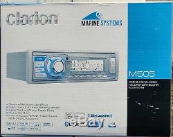 Marine Audio Clarion M505 Marine Am / Fm / Wb Bluetooth + Récepteur Sans Fil À Distance