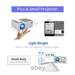 Mini Projecteur Wifi Led 1080p Full Hd Android 9.0 Blue-tooth Youtube Sans Fil