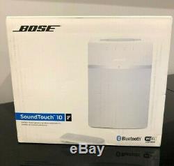 New Bose Soundtouch 10 Bluetooth Sans Fil Wi-fi Blanc Haut-parleur Alexa Avec Télécommande