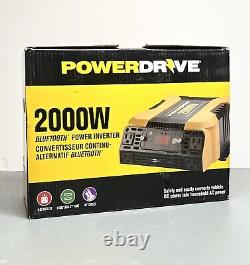 Powerdrive Pd2000 2000w Power Inverter Bluetooth Accès À Distance Sans Fil Via L'application