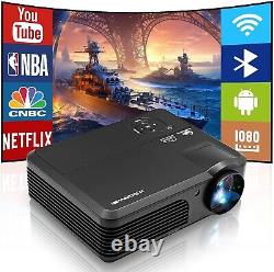 Projecteur 7500 Lumens 1080P LED Bluetooth WiFi Projecteur de cinéma à domicile US