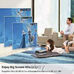 Projecteur Android 9000LUMEN avec Bluetooth Full HD 1080P WIFI Home Theater Proyector en bleu