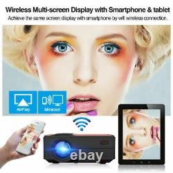 Projecteur Wifi 1080p Hd Smart Android Blue-tooth Accueil Théâtre Proyector Airplay